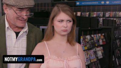 Alyx Star - Evan Stone - Ginger Grey's stepgranddad gives her a hard deep fuck in public & fills her up with his load - sexu.com