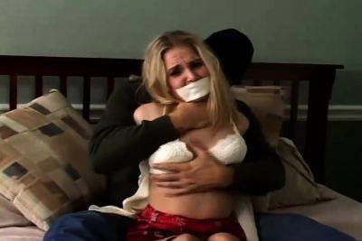 Blonde fetish gagged and fucked - drtuber